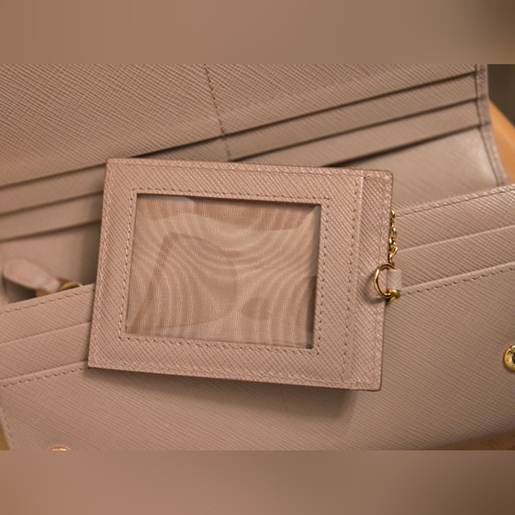 Authentic Neutrals Saffiano Cuir Leather Continental Wallet. - Picture 9 of 16